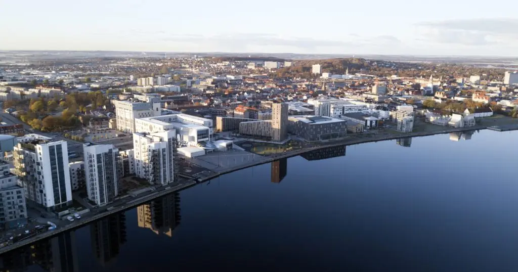 Kort over Aalborg SØ, Danmark